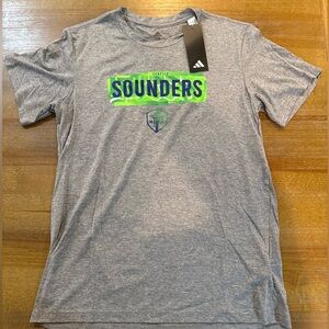 Seattle Sounders T-shirt, Gray, small tall